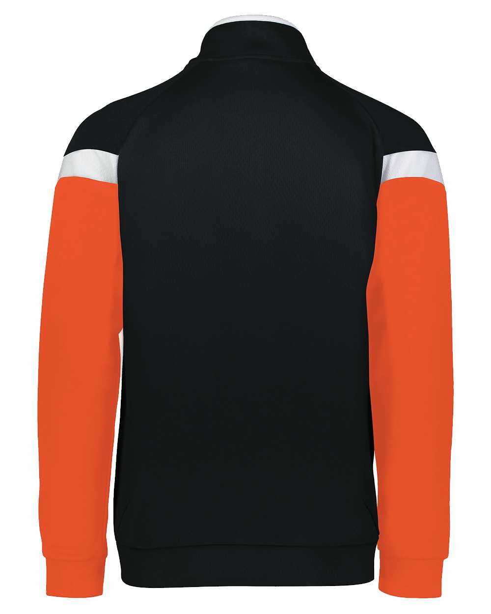 Rear View of Black/ White/ Orange Youth Limitless Full-Zip Jacket - 229679 plain