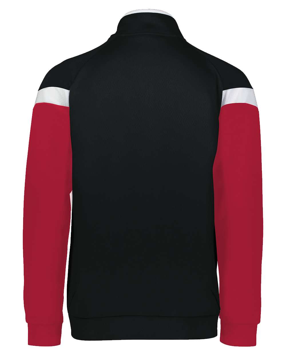 Rear View of Black/ White/ Scarlet Youth Limitless Full-Zip Jacket - 229679 plain
