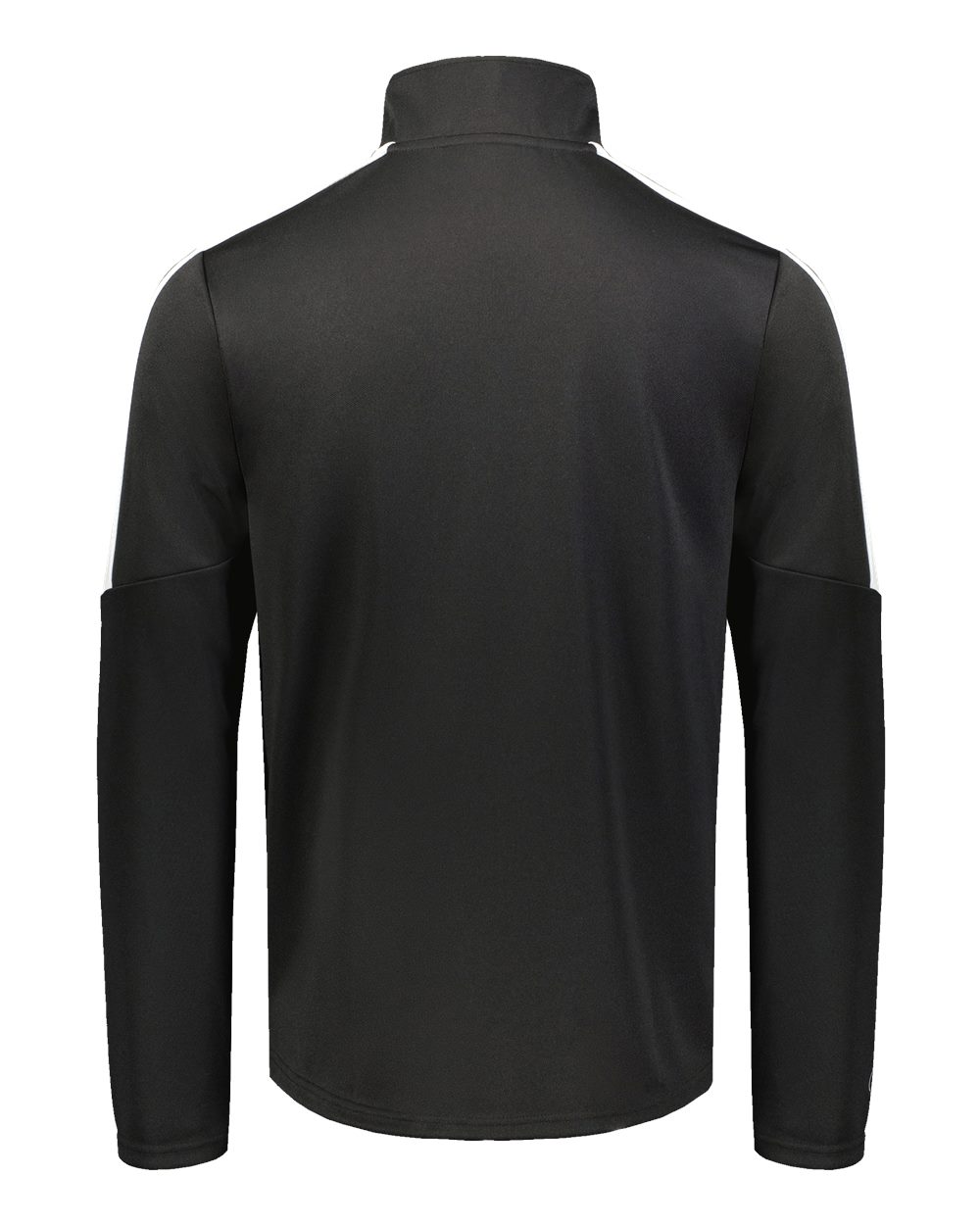 Rear View of Black/ White Youth Crosstown Full-Zip Jacket - 223630 plain