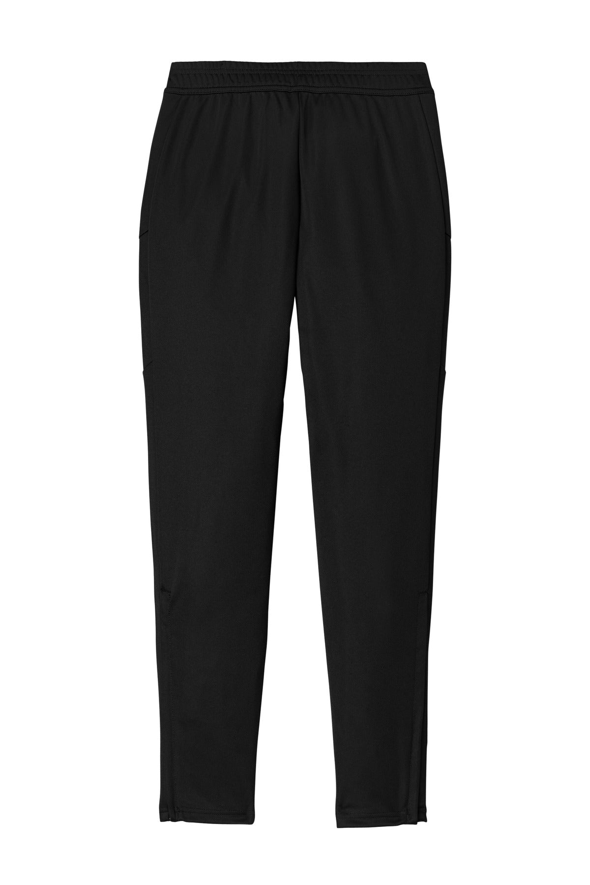 Rear View of Blk/Blk Sport-Tek Women's Travel Pant LPST800 plain