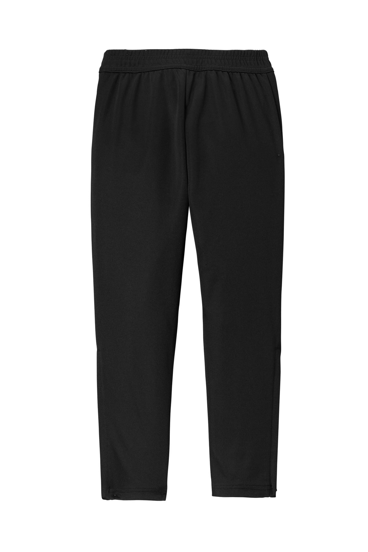 Rear View of Blk/Blk Sport-Tek Youth Travel Pant YPST800