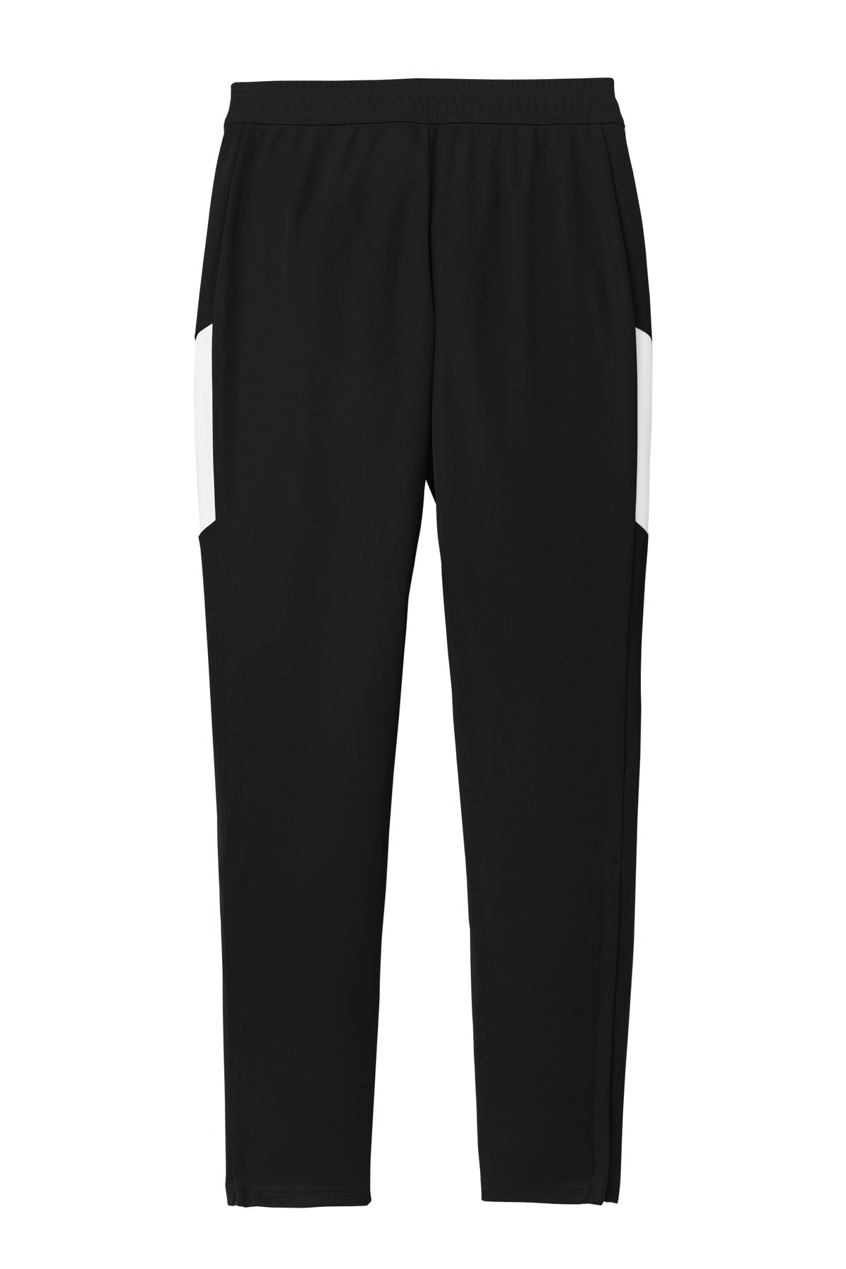 Rear View of Blk/White Sport-Tek Women's Travel Pant LPST800 plain