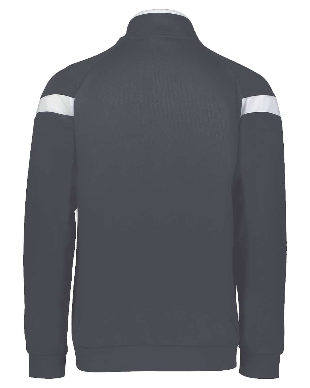 Rear View of Carbon/ White/ Carbon Youth Limitless Full-Zip Jacket - 229679 plain