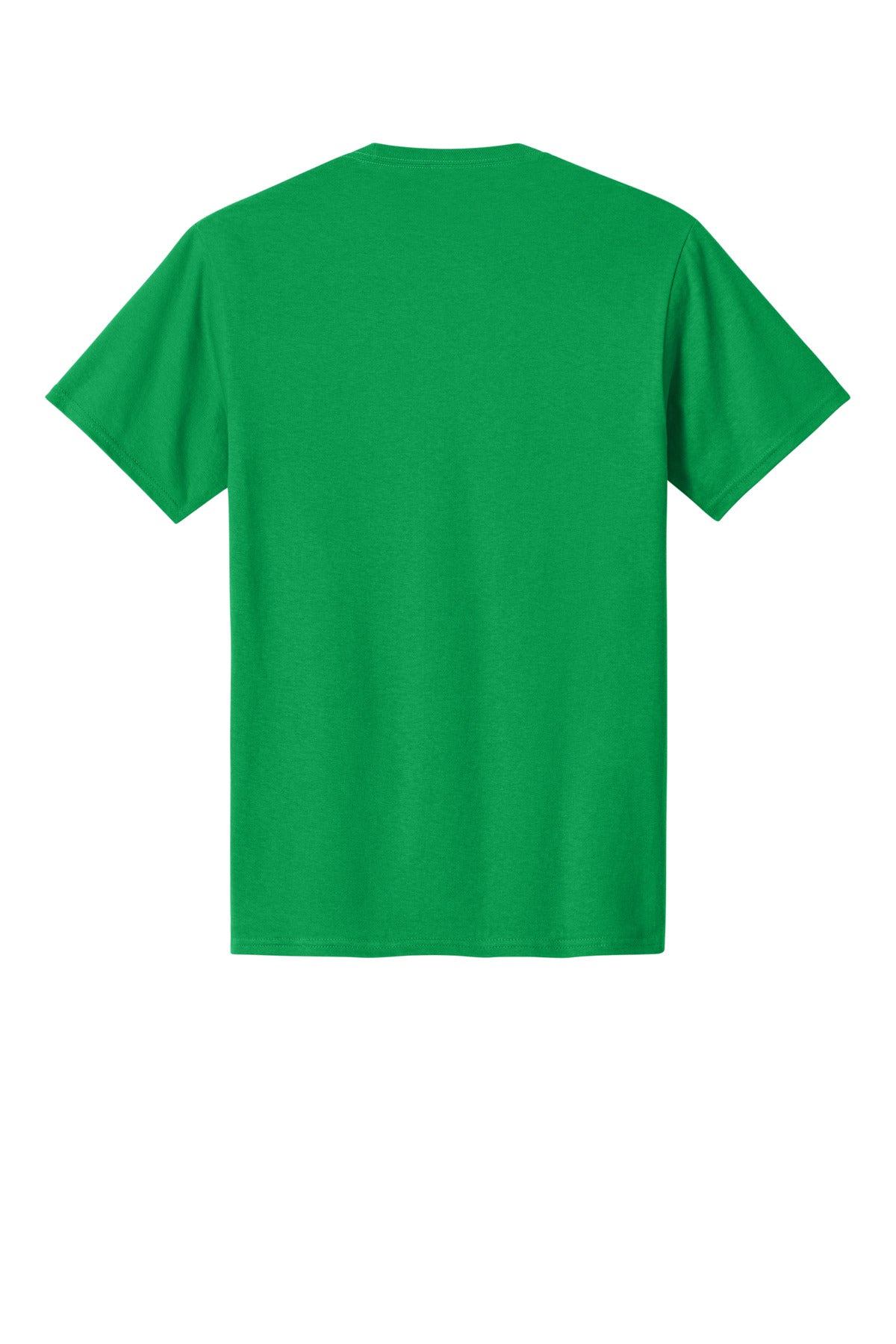 Rear View of Clover Green Port & Co Core Cotton Tee. PC54 plain