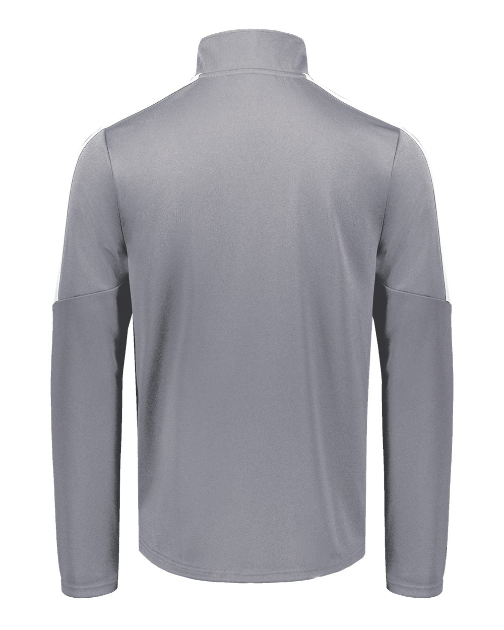 Rear View of Graphite/ White Youth Crosstown Full-Zip Jacket - 223630 plain