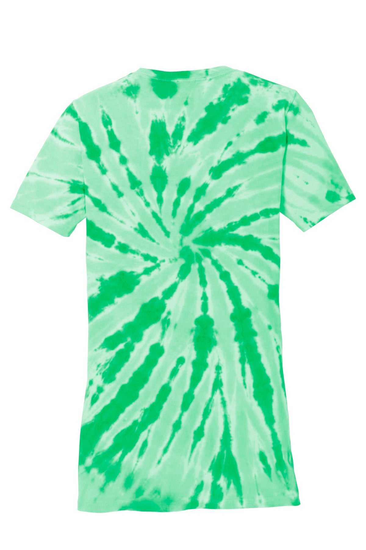 Rear View of Kelly Port & Co Women's Tie-Dye V-Neck Tee. LPC147V plain