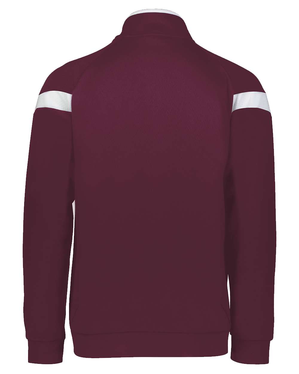 Rear View of Maroon/ White/ Maroon Youth Limitless Full-Zip Jacket - 229679 plain