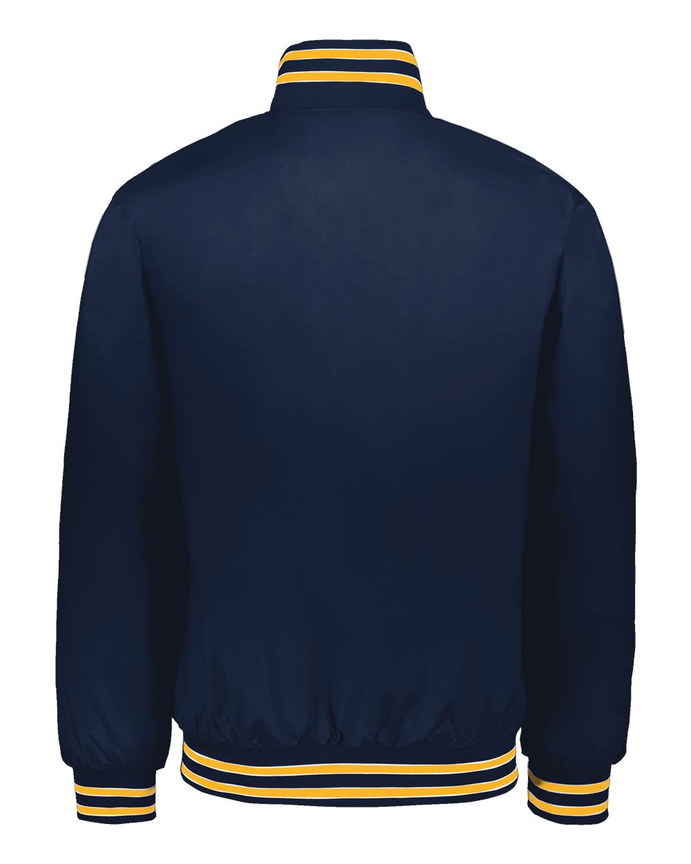 Rear View of Navy/ Light Gold/ White Heritage Jacket - 229140 plain