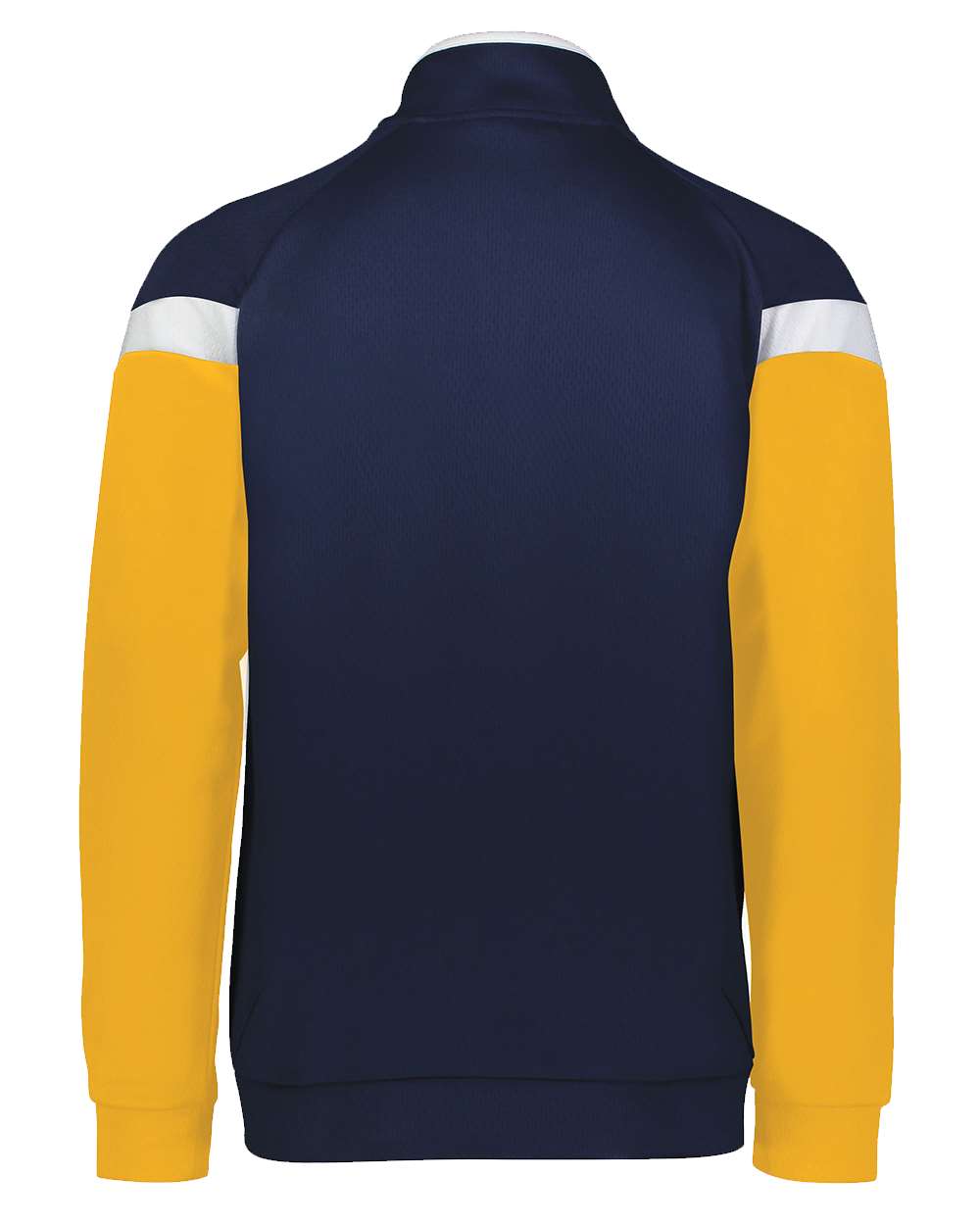 Rear View of Navy/ White/ Gold Youth Limitless Full-Zip Jacket - 229679 plain