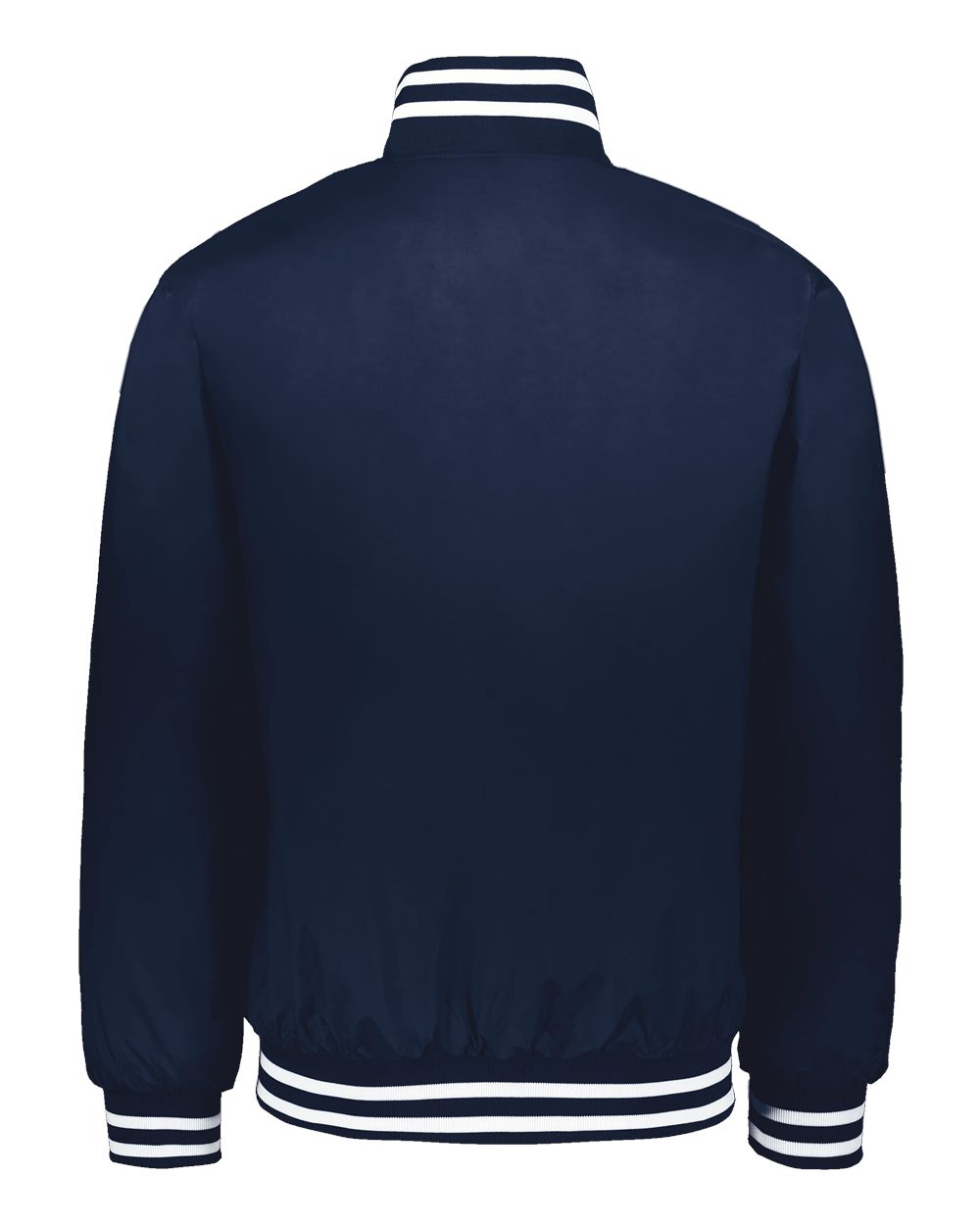 Rear View of Navy/ White Heritage Jacket - 229140 plain