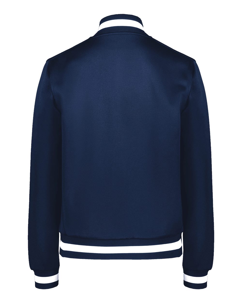 Rear View of Navy/ White Women's V-Street Full-Zip Jacket - 223747 plain