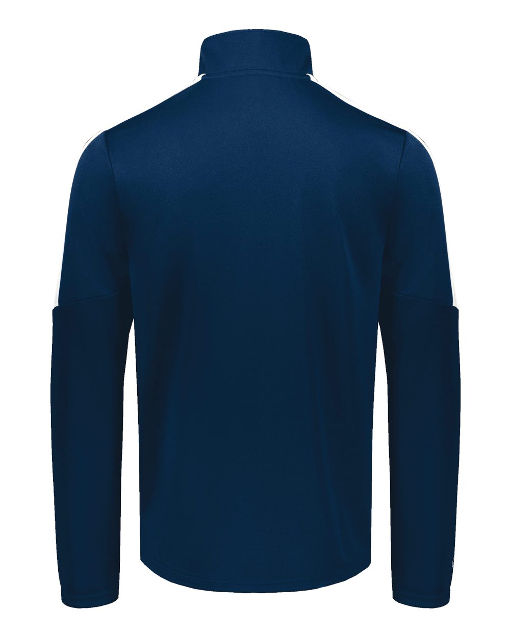 Rear View of Navy/ White Youth Crosstown Full-Zip Jacket - 223630 plain