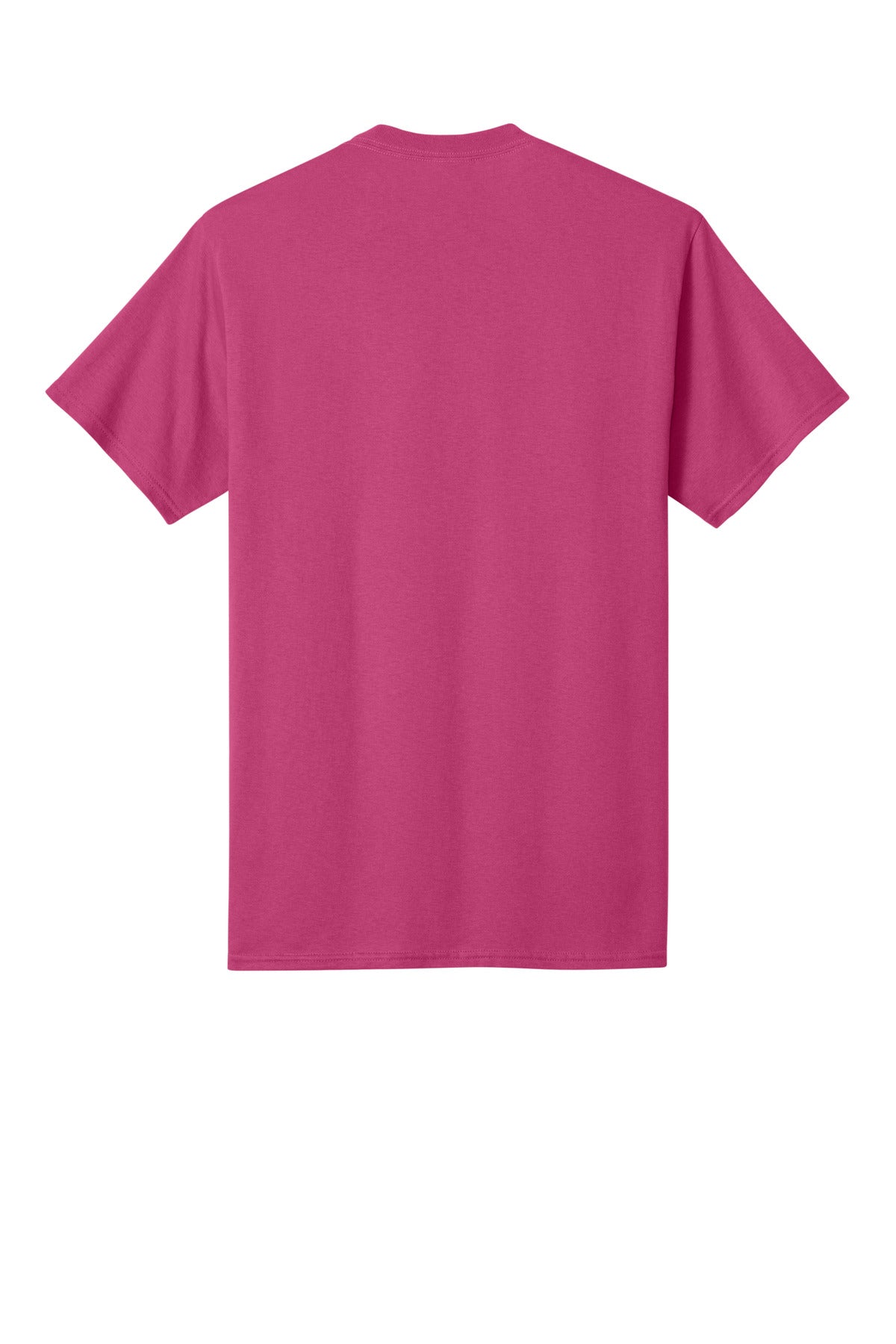Rear View of Sangria Port & Co Core Cotton Tee. PC54 plain