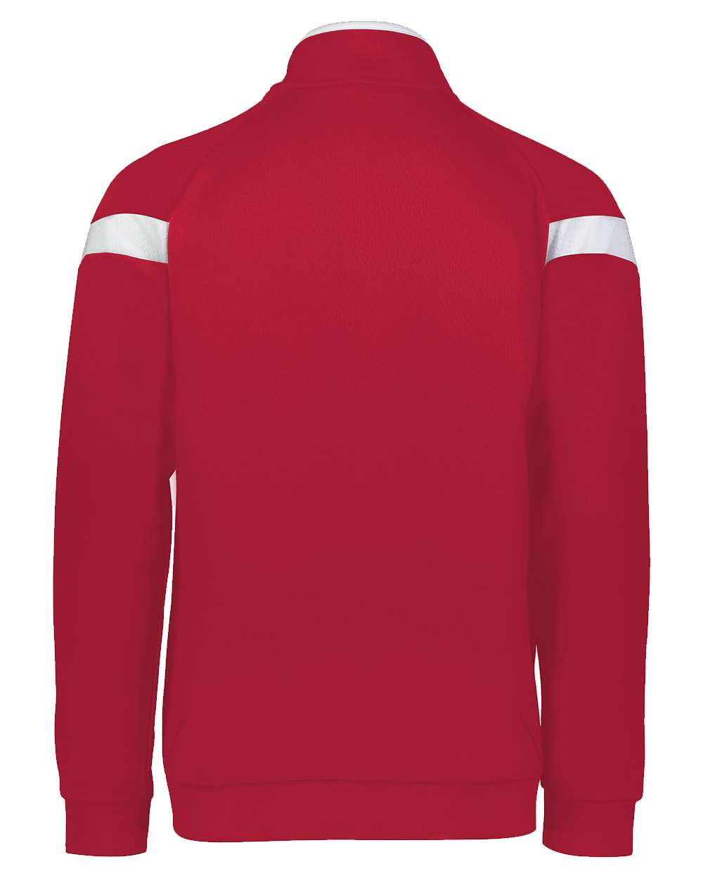 Rear View of Scarlet/ White/ Scarlet Youth Limitless Full-Zip Jacket - 229679 plain