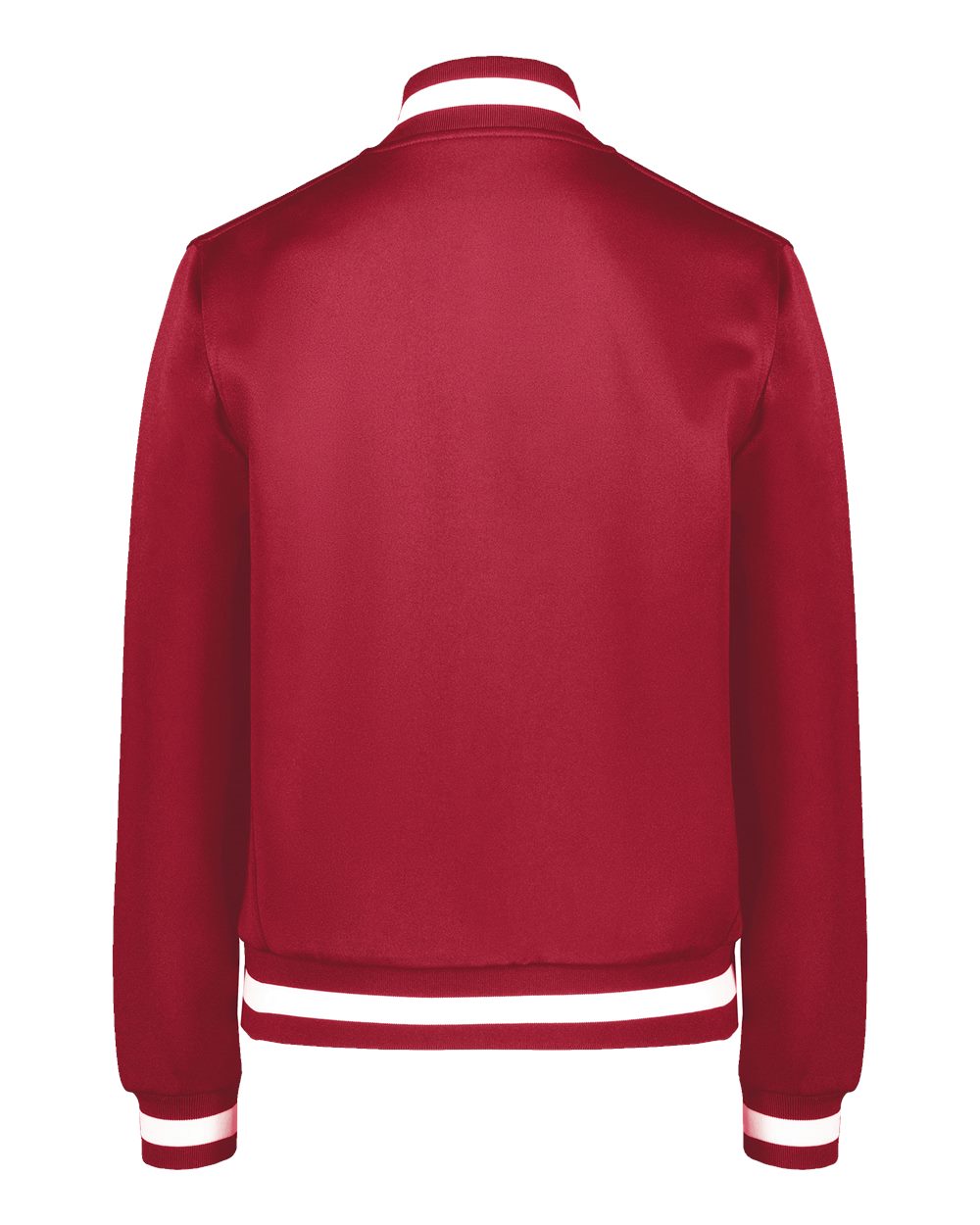 Rear View of Scarlet/ White Women's V-Street Full-Zip Jacket - 223747 plain