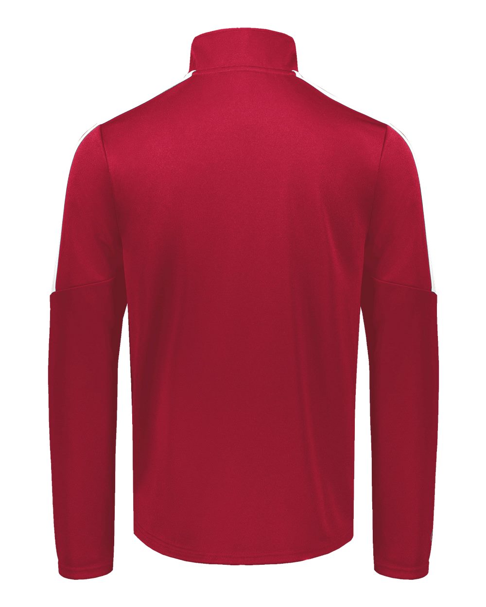 Rear View of Scarlet/ White Youth Crosstown Full-Zip Jacket - 223630 plain