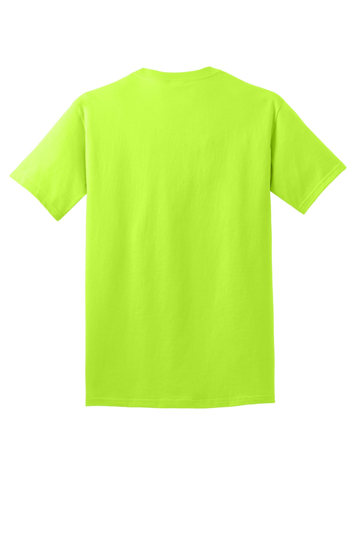 Rear View of SGreen Port & Co Core Cotton Tee. PC54 plain