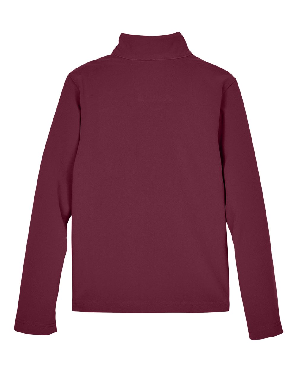 Rear View of Sport Maroon Youth Leader Soft Shell Jacket - TT80Y plain