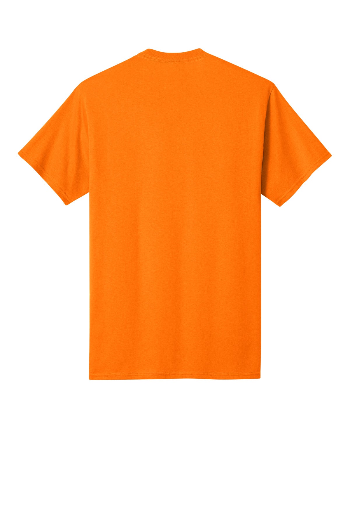 Rear View of TennOrange Port & Co Core Cotton Tee. PC54 plain