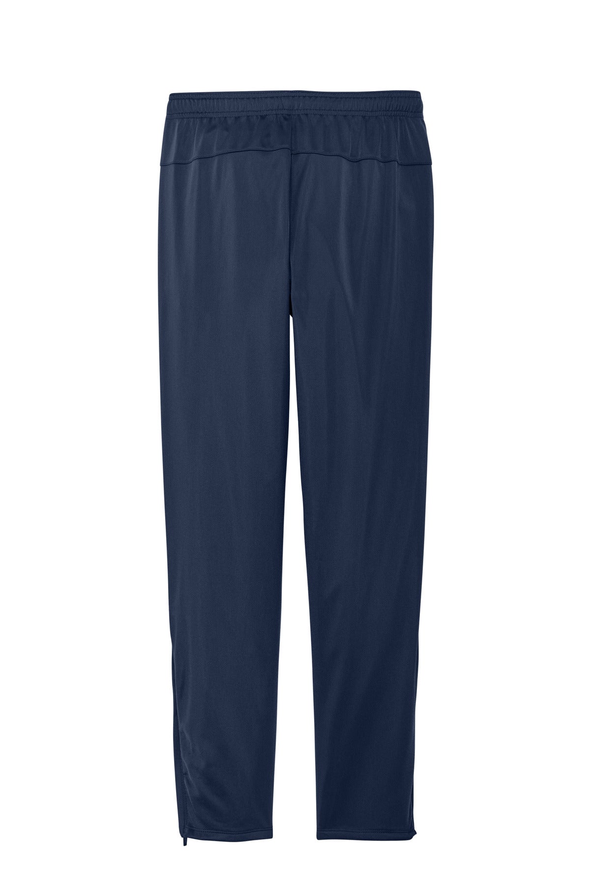 Rear View of True Navy Sport-Tek Tricot Track Jogger. PST95 plain