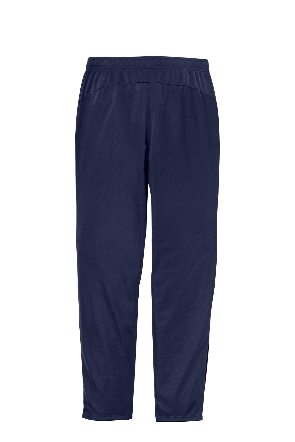 Rear View of True Navy Sport-Tek Women's Tricot Track Jogger. LPST95 plain