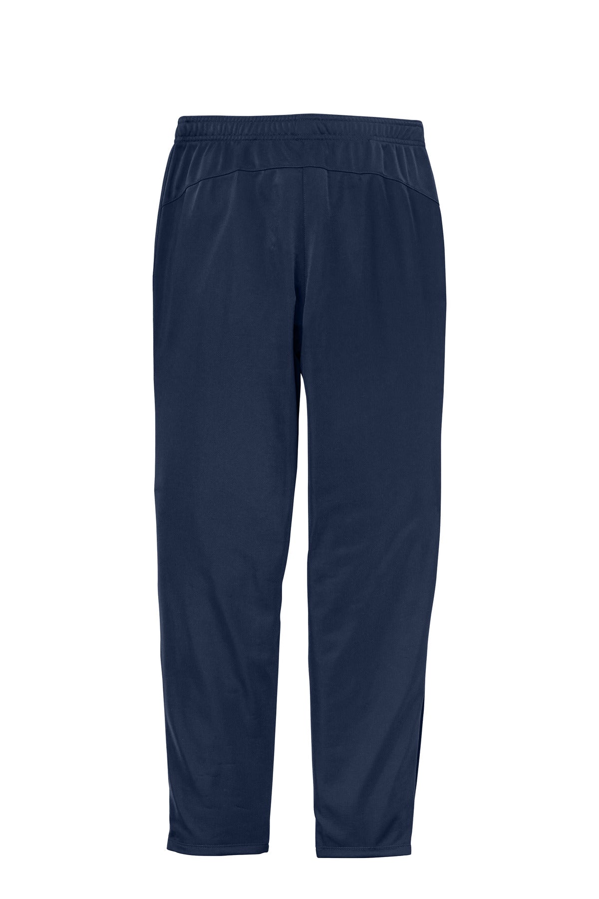 Rear View of True Navy Sport-Tek Women's Tricot Track Jogger. LPST95 plain
