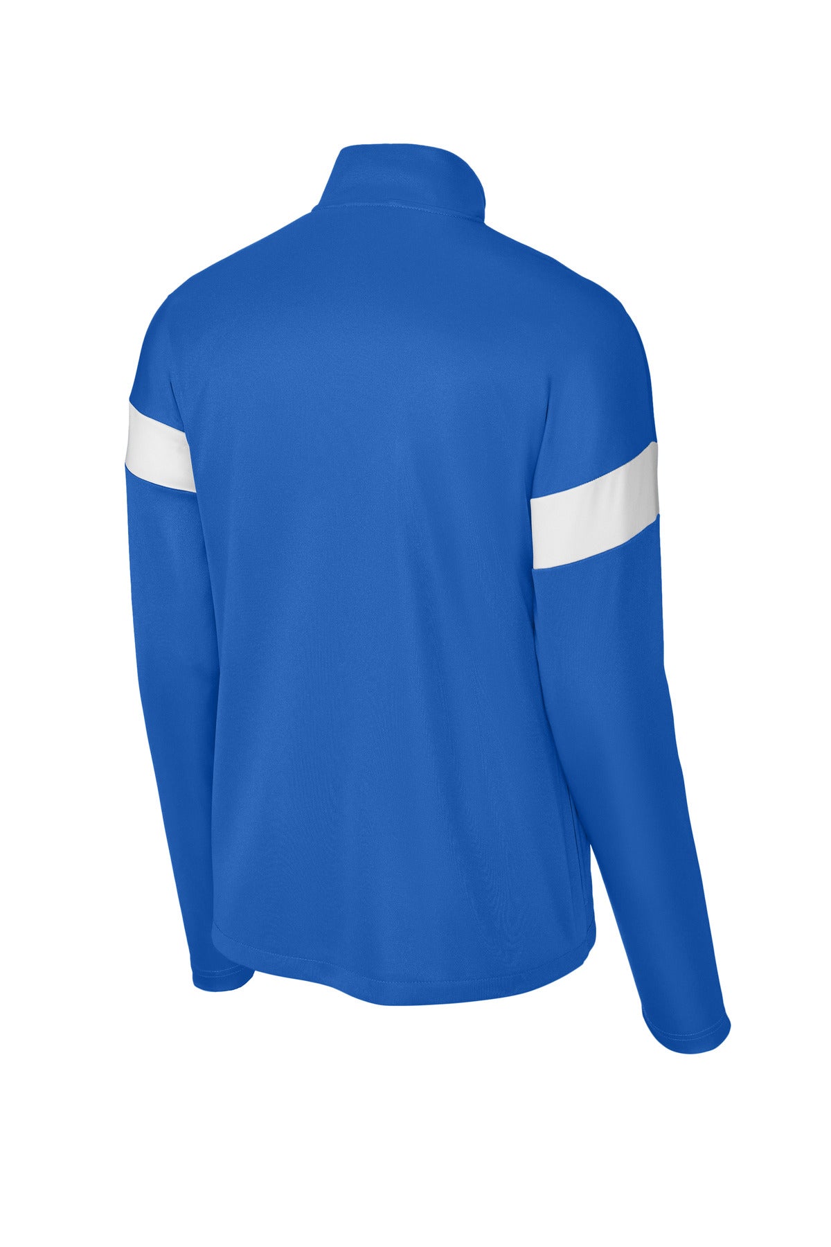 Rear View of TRy/White Sport-Tek Travel Full-Zip Jacket ST800 plain