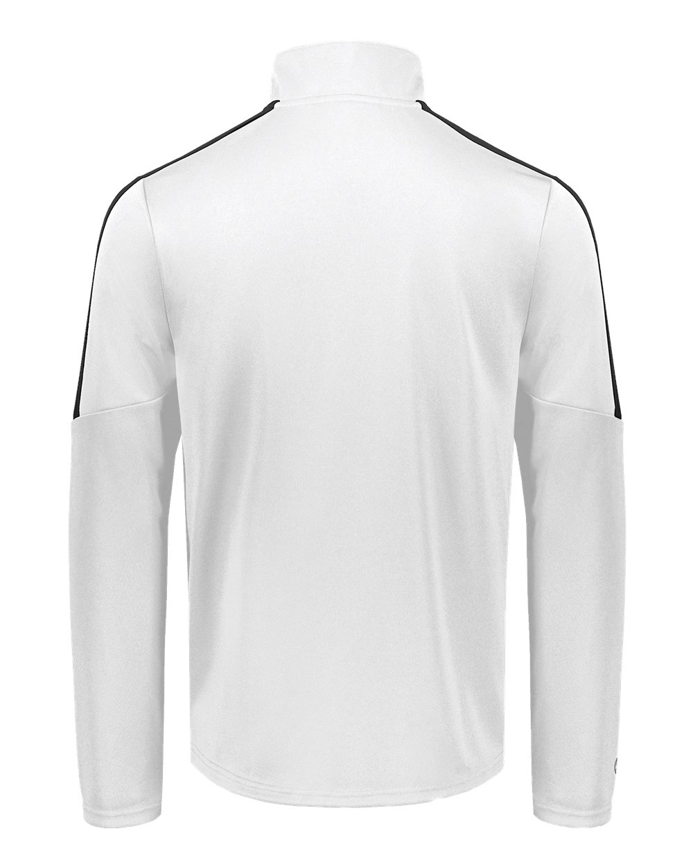Rear View of White/ Black Youth Crosstown Full-Zip Jacket - 223630 plain