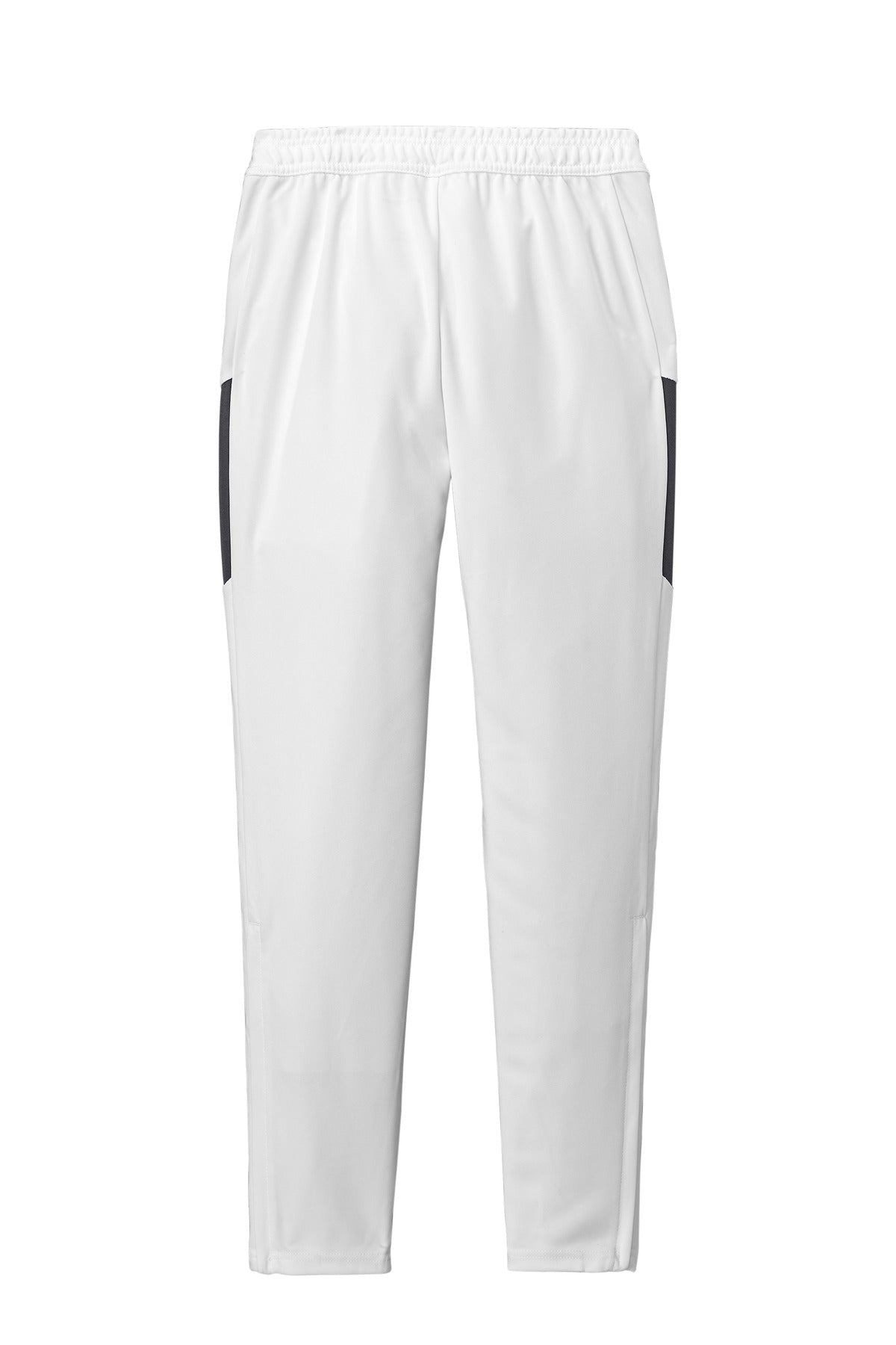Rear View of White/IrGy Sport-Tek Women's Travel Pant LPST800 plain