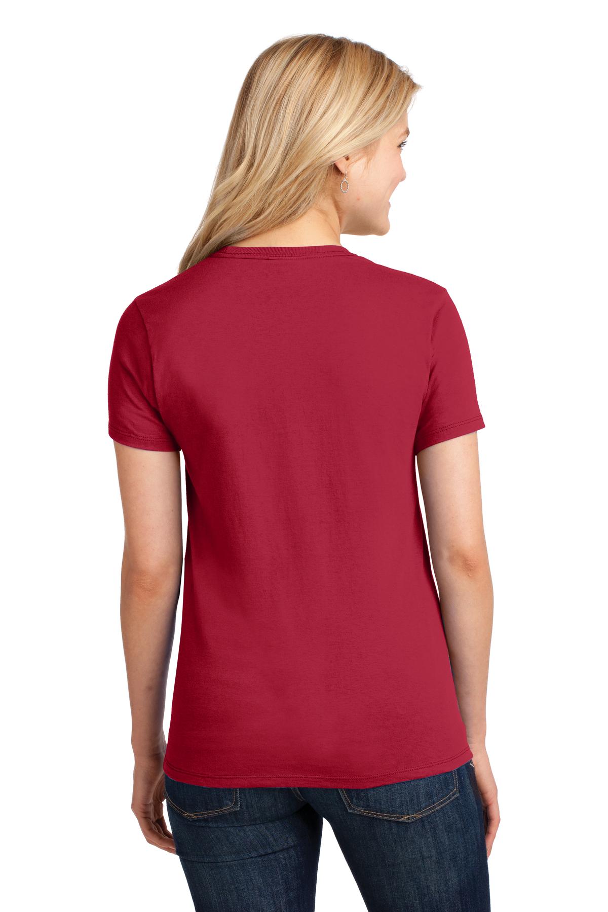 Red Port & Co Women's Core Cotton Tee. LPC54 plain