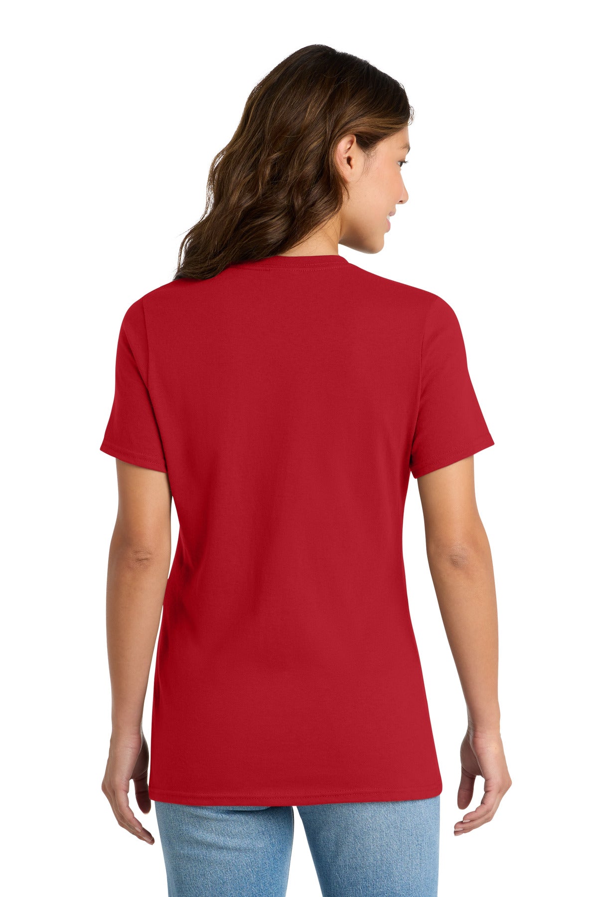 Red Port & Co Women's Core Cotton Tee. LPC54 plain