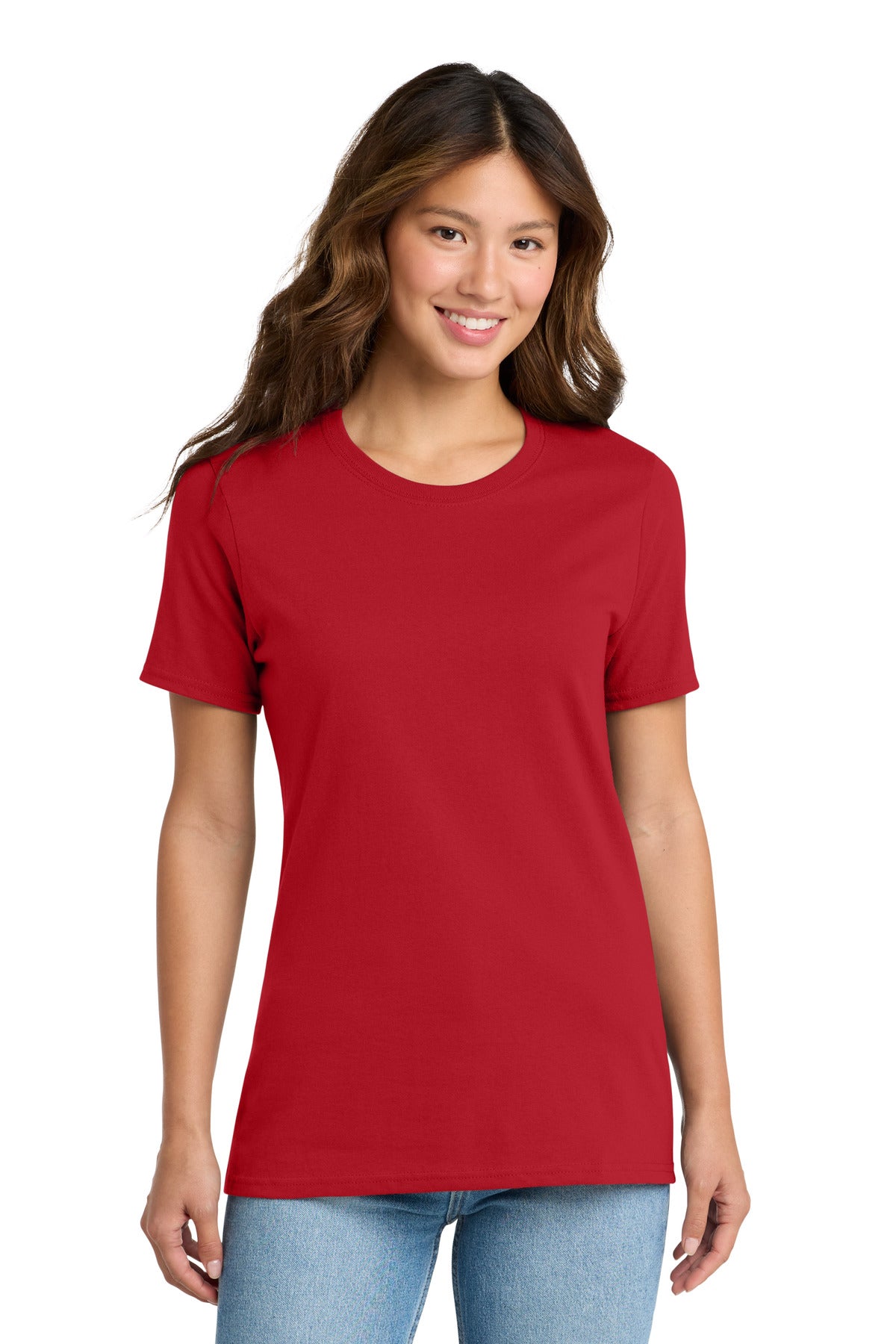 Red Port & Co Women's Core Cotton Tee. LPC54 plain