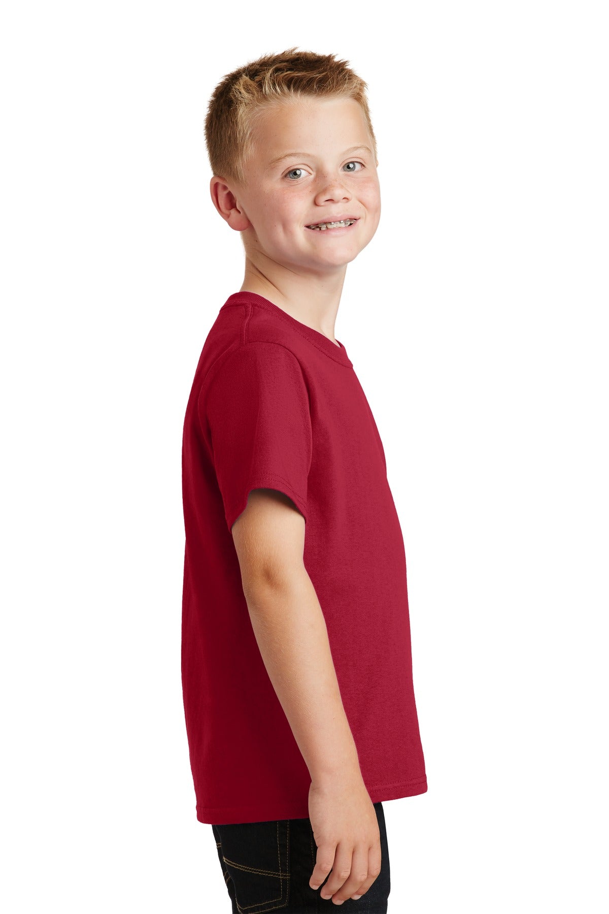 Red Port & Co Youth Core Cotton Tee. PC54Y