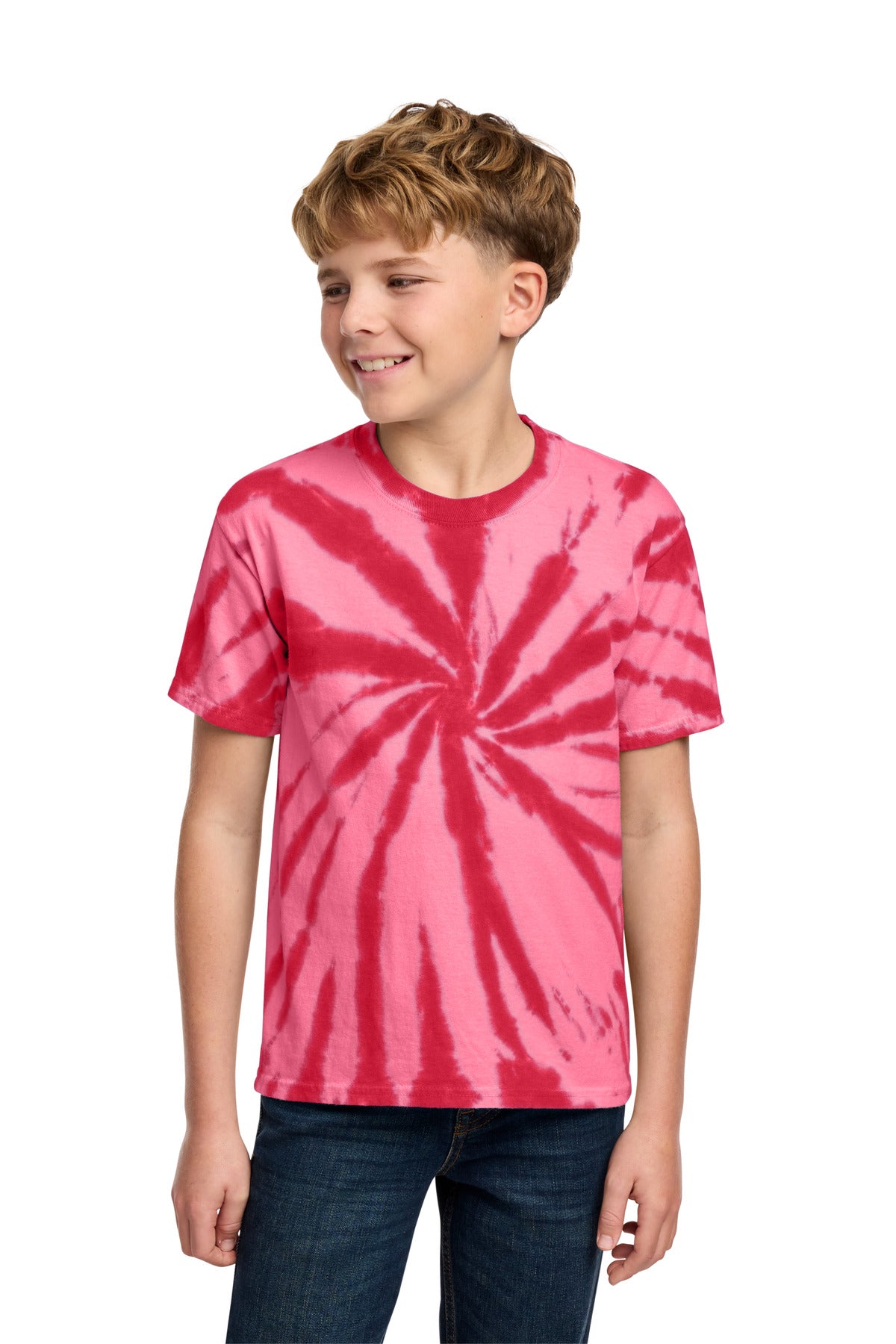 Red Port & Co Youth Tie-Dye Tee. PC147Y plain