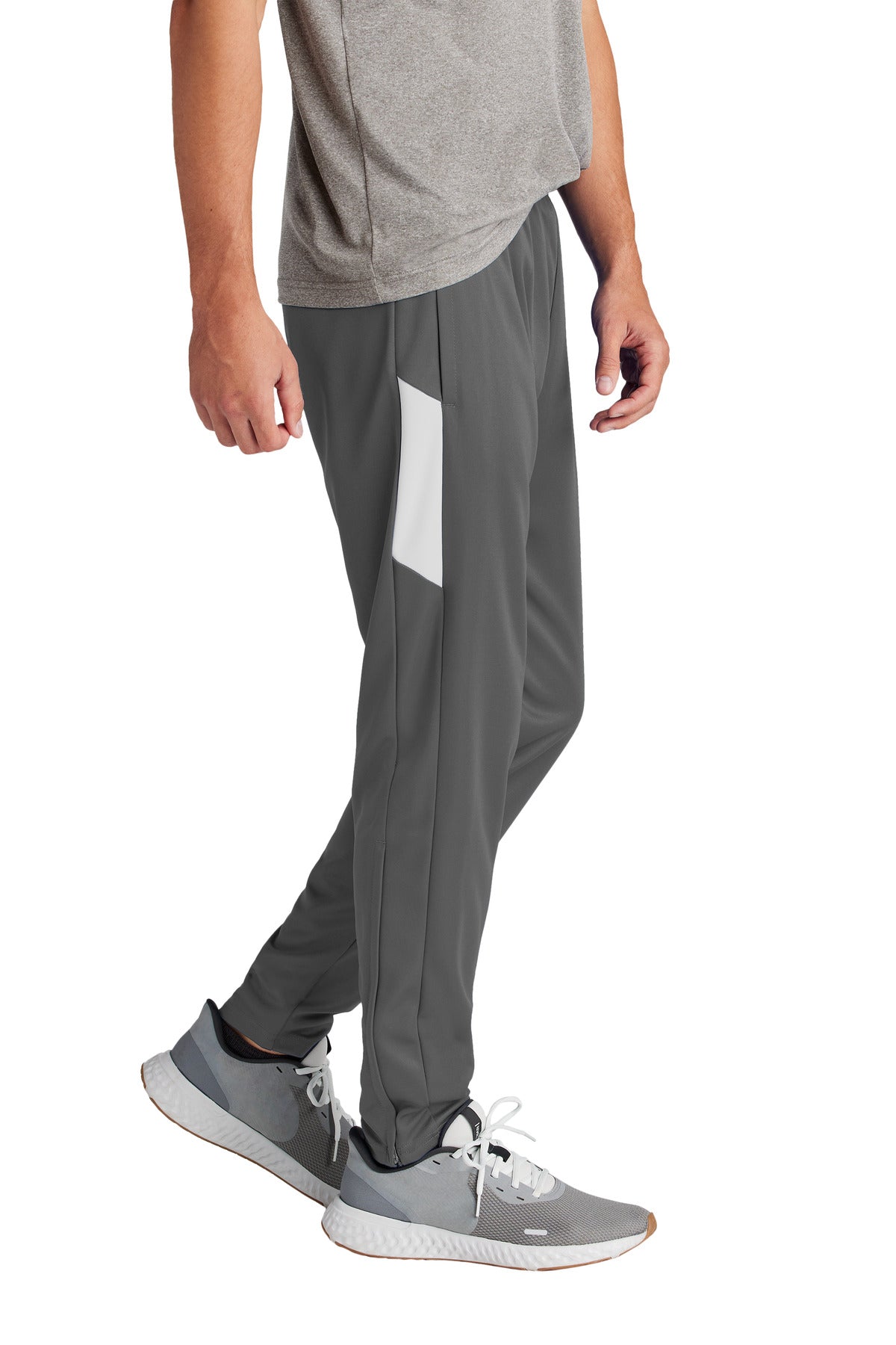 Right View of IrGy/White Sport-Tek Travel Pant PST800 plain
