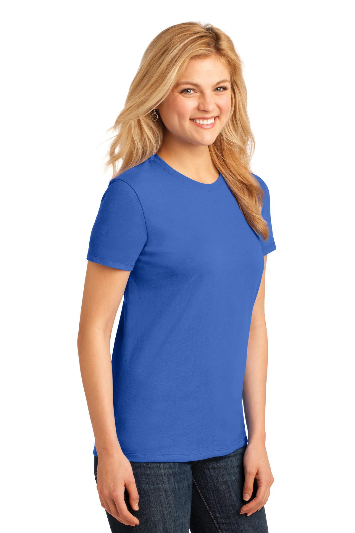 Royal Port & Co Women's Core Cotton Tee. LPC54 plain