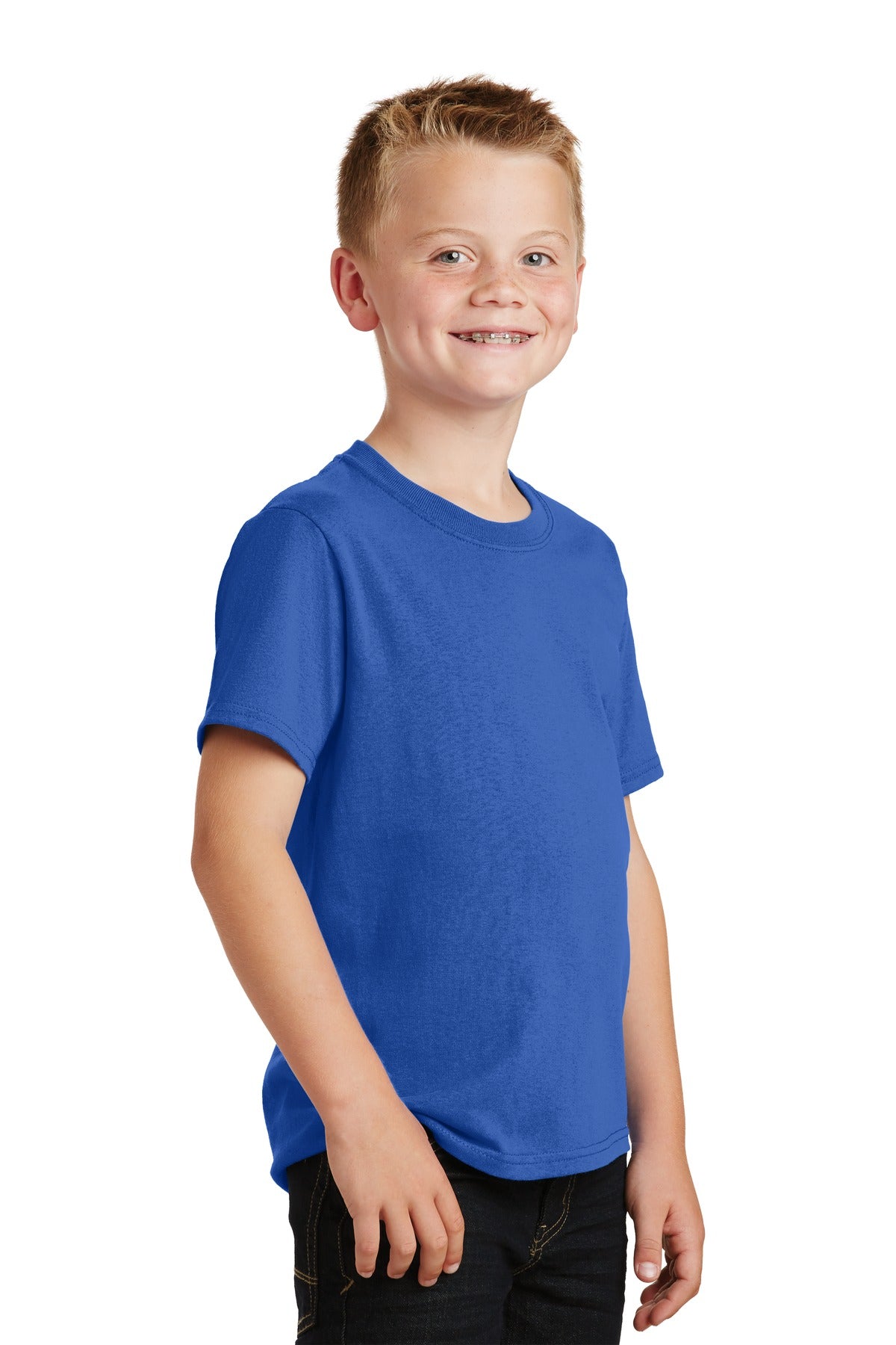 Royal Port & Co Youth Core Cotton Tee. PC54Y plain