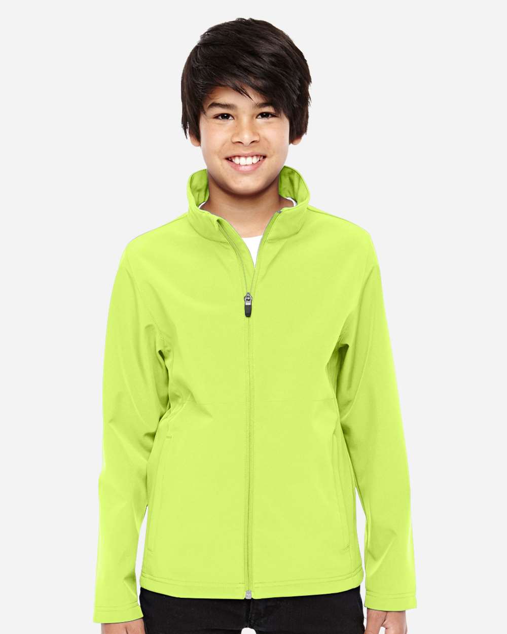 Safety Yellow Youth Leader Soft Shell Jacket - TT80Y plain
