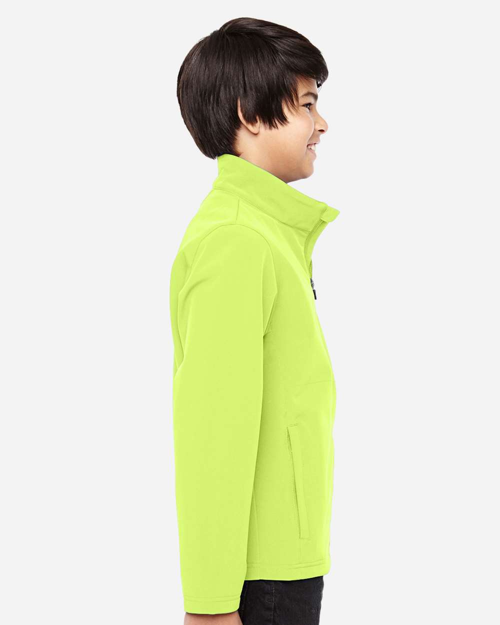 Safety Yellow Youth Leader Soft Shell Jacket - TT80Y plain