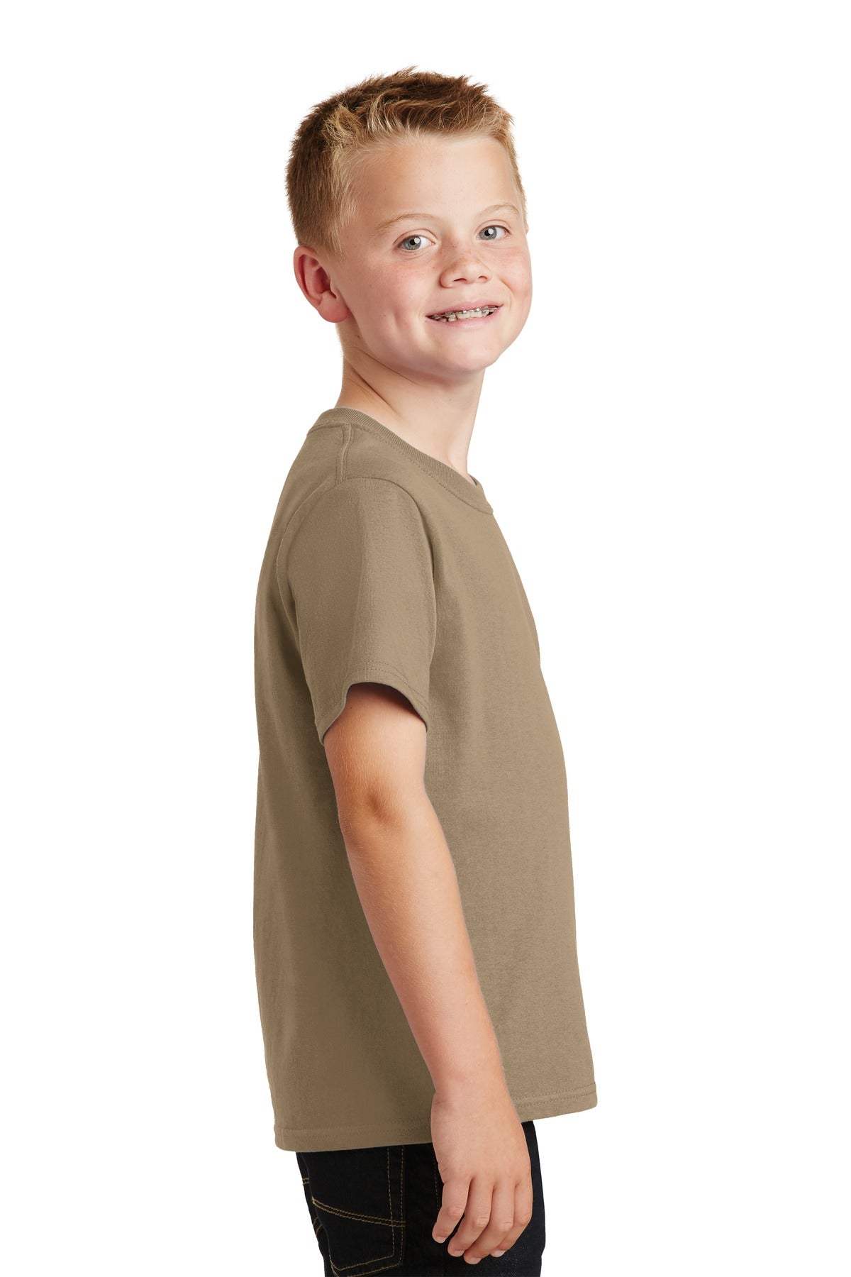 Sand Port & Co Youth Core Cotton Tee. PC54Y
