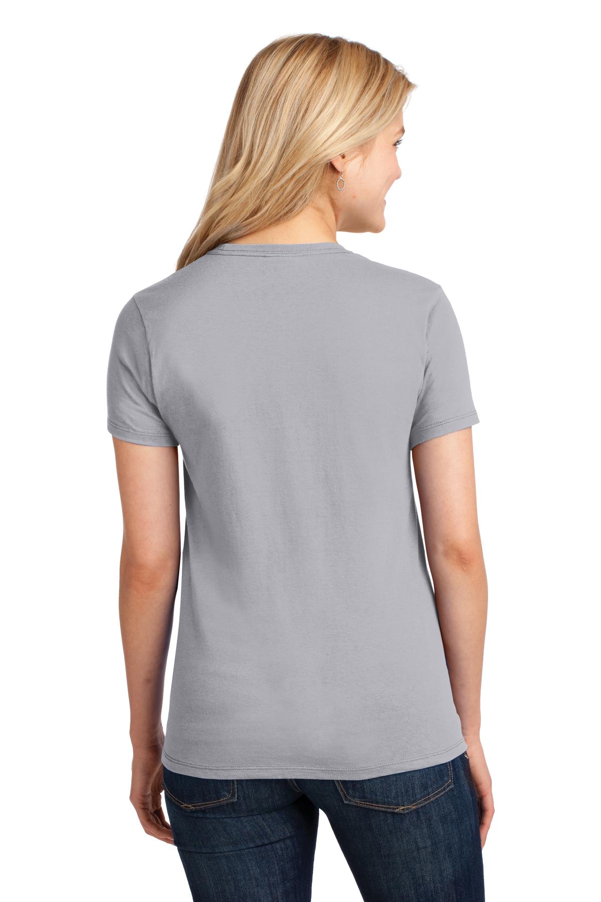 Silver Port & Co Women's Core Cotton Tee. LPC54 plain