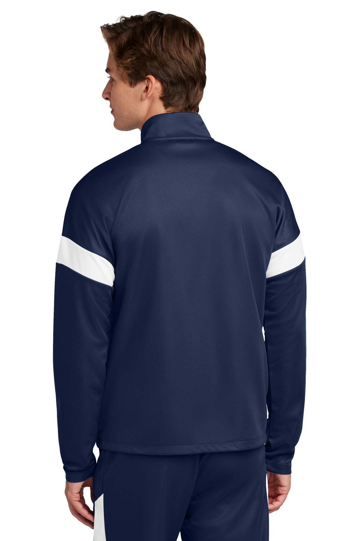 TrNv/White Sport-Tek Travel Full-Zip Jacket ST800 plain