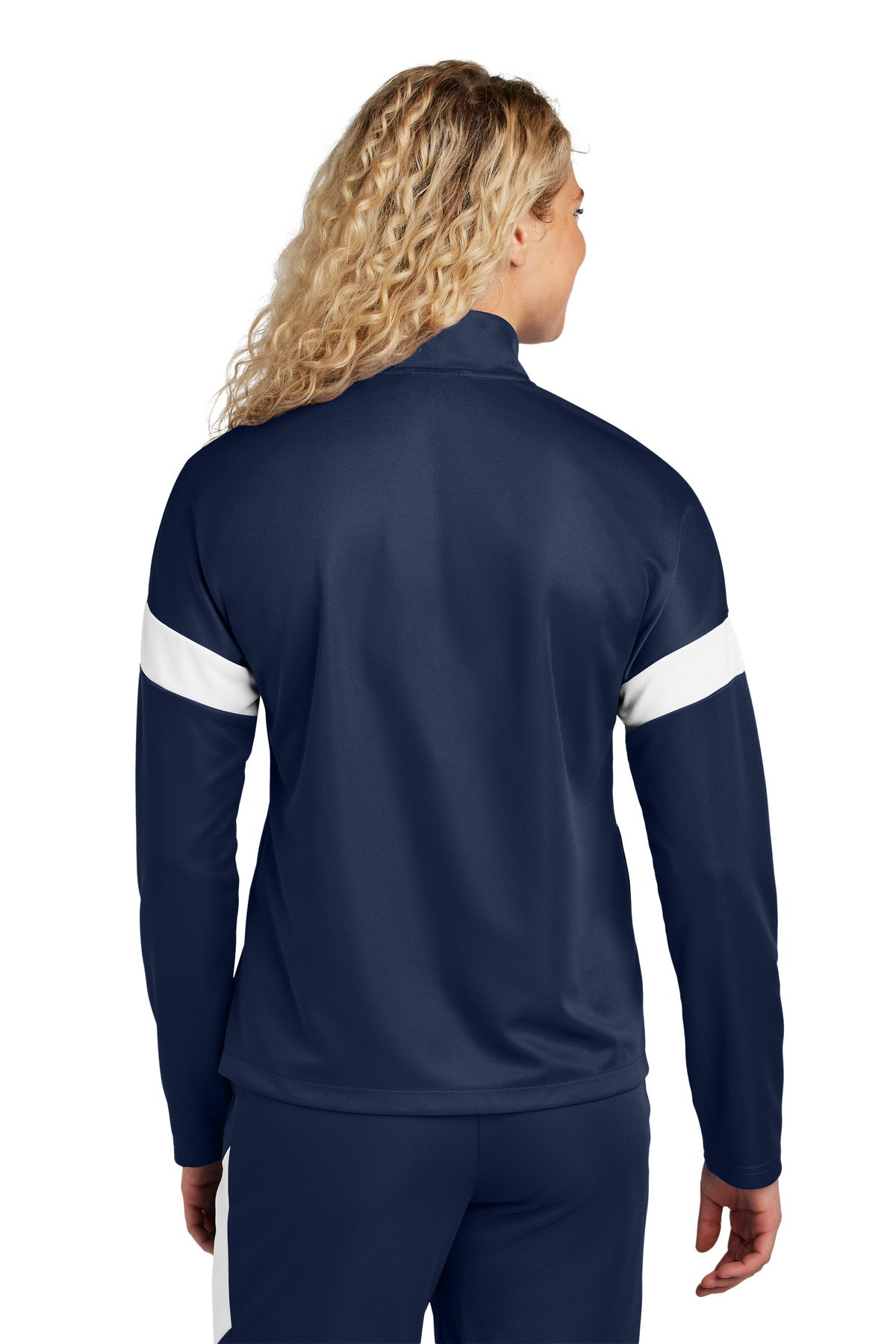 TrNv/White Sport-Tek Women's Travel Full-Zip Jacket LST800 plain
