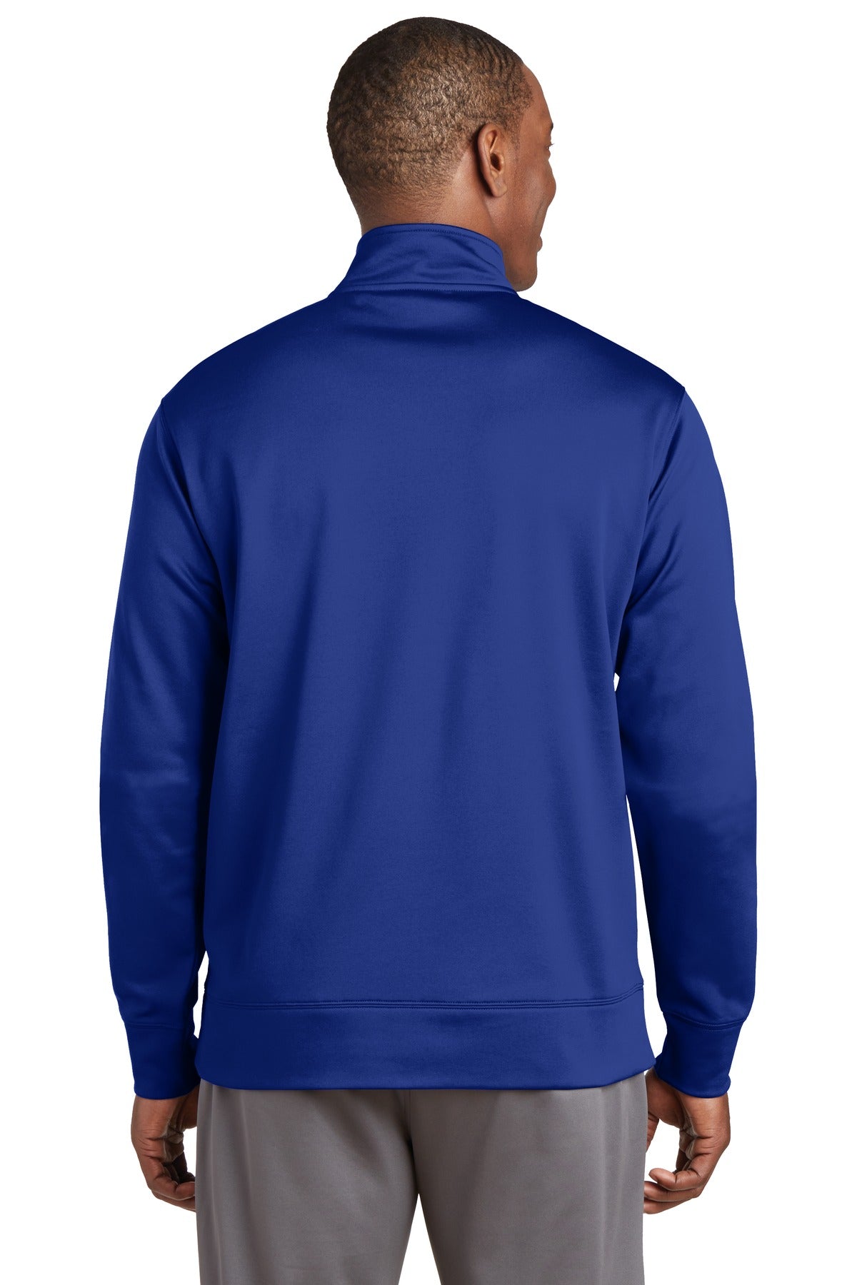 True Royal Sport-Tek Sport-Wick Fleece Full-Zip Jacket. ST241 plain