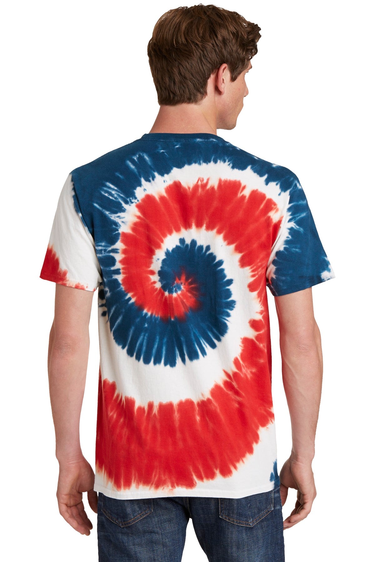 USA RAINBOW Port & Co Tie-Dye Tee. PC147