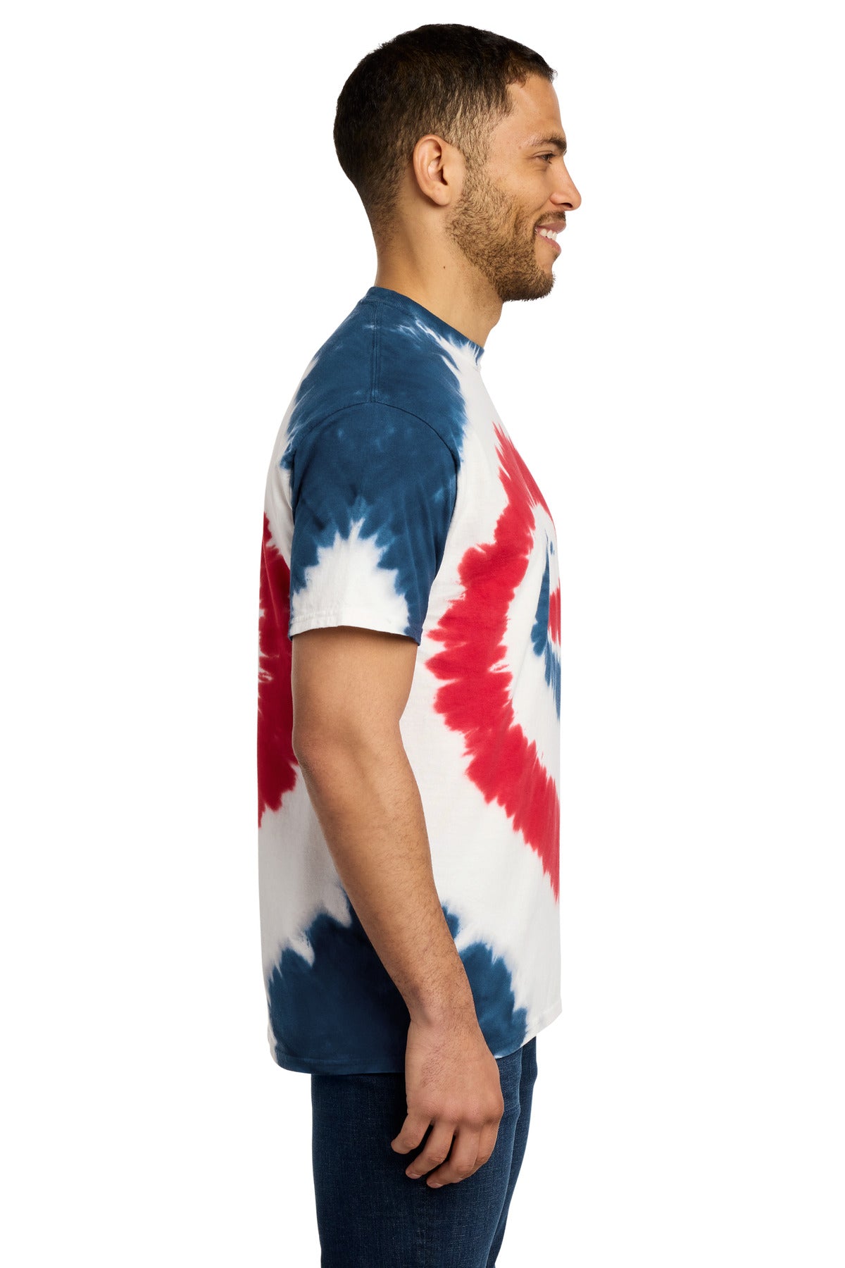 USA RAINBOW Port & Co Tie-Dye Tee. PC147