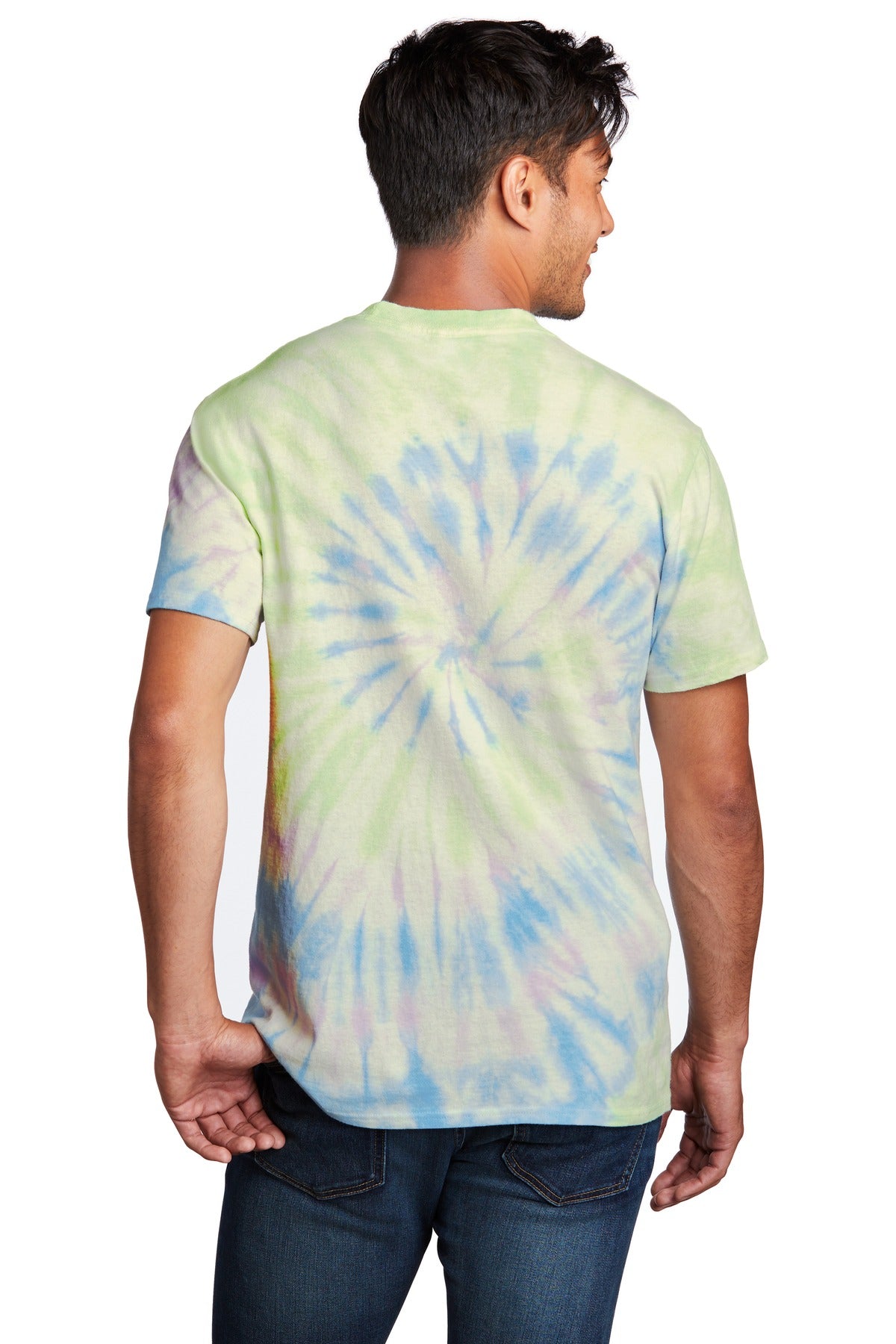 Watercolor Sp Port & Co Tie-Dye Tee. PC147 plain