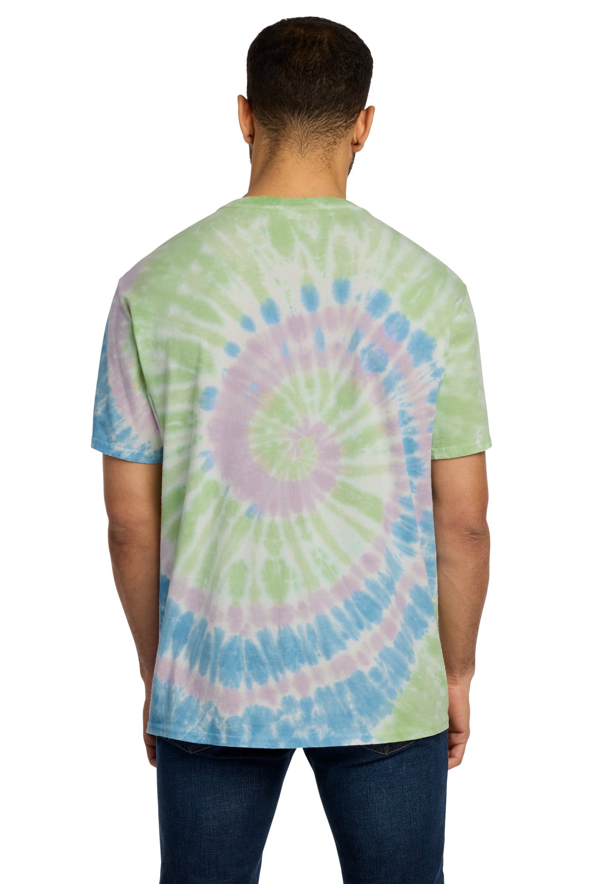 Watercolor Sp Port & Co Tie-Dye Tee. PC147 plain