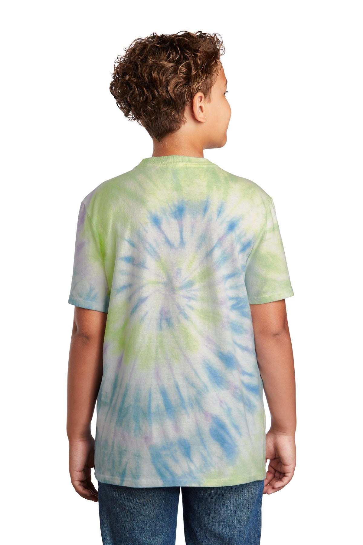 Watercolor Sp Port & Co Youth Tie-Dye Tee. PC147Y plain